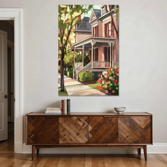 Baton Rouge Garden District Charm - Canvas Wall Art - Coffee Table - 40x60