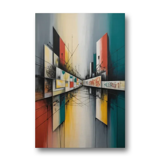 Berlin Wall Echoes - Canvas Wall Art - Front