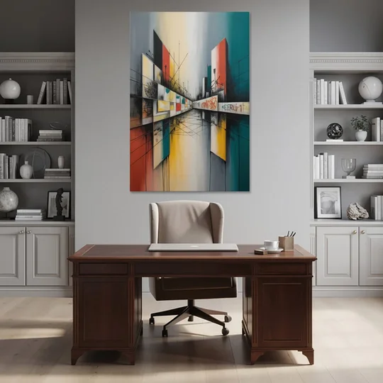 Berlin Wall Echoes - Canvas Wall Art - Office - 40x60