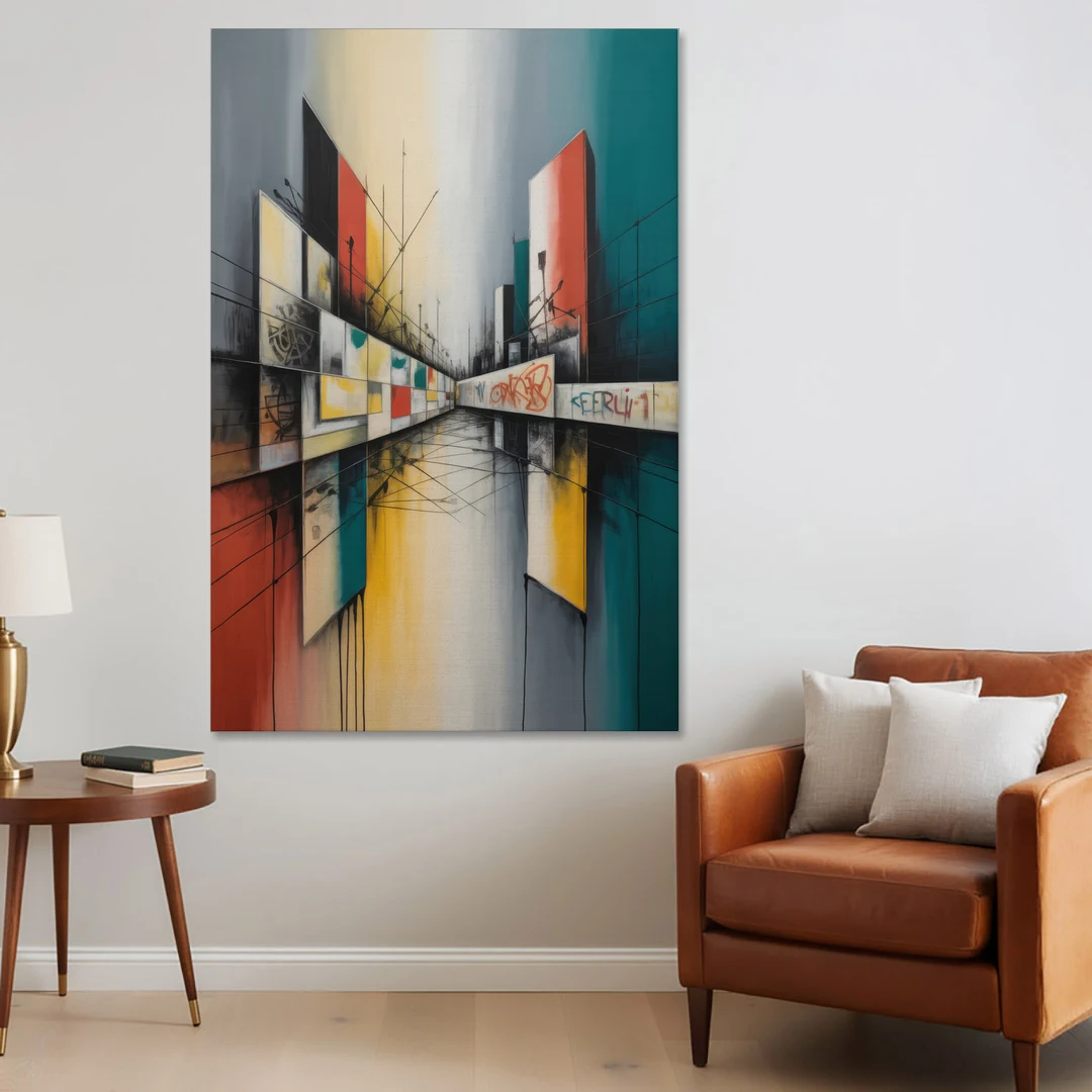 Berlin Wall Echoes - Canvas Wall Art - Sofa - 40x60