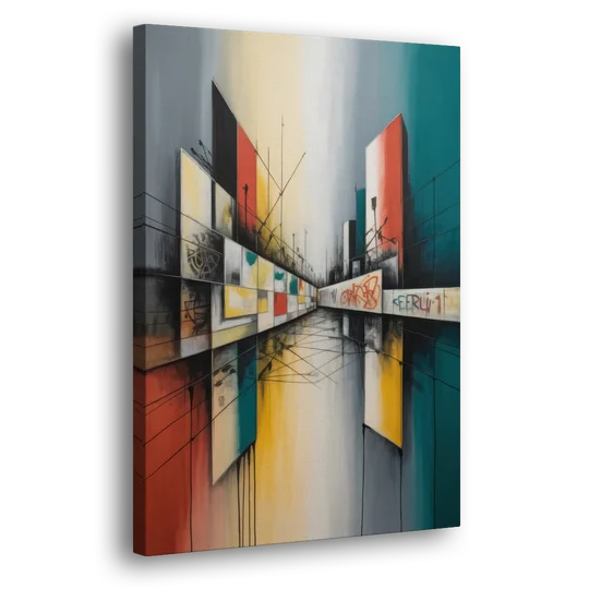 Berlin Wall Echoes - Canvas Wall Art - Side