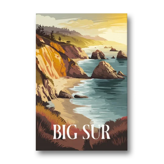 Big Sur Golden Hour - Canvas Wall Art - Front
