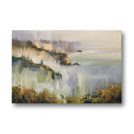 Big Sur Morning Fog - Canvas Wall Art - Front