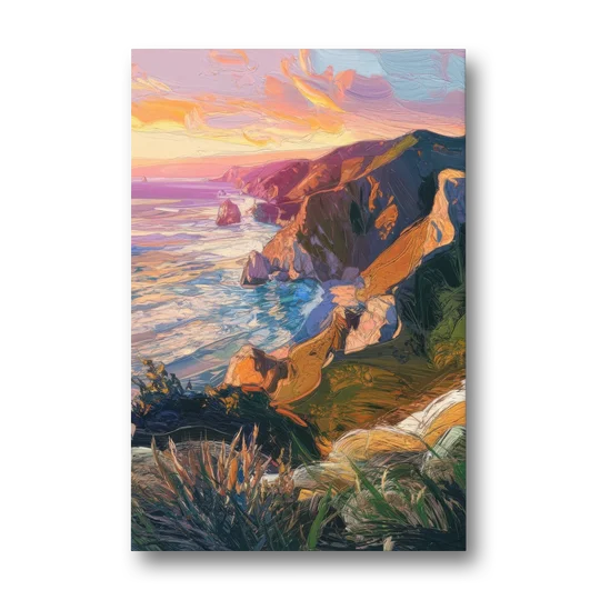 Big Sur Mountain Views - Canvas Wall Art - Front