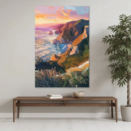 Big Sur Mountain Views - Canvas Wall Art - Coffee Table - 40x60