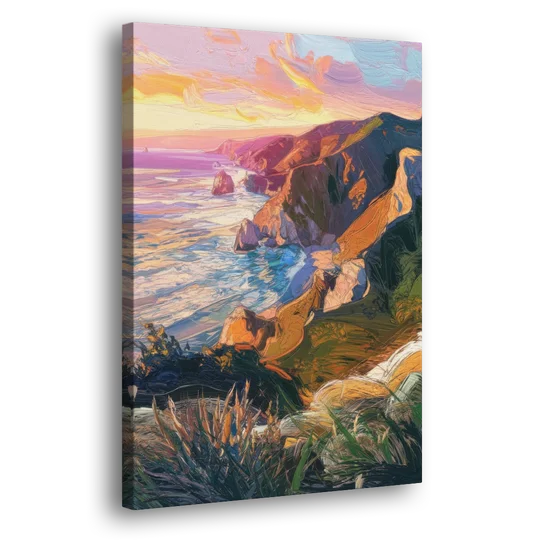 Big Sur Mountain Views - Canvas Wall Art - Side