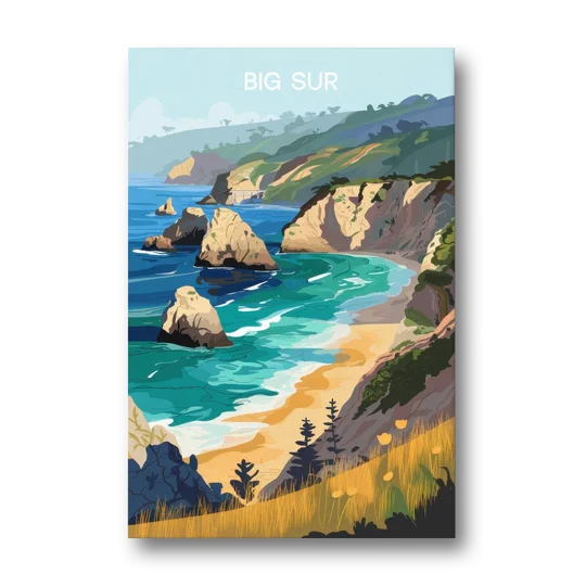Big Sur Nature Escape - Canvas Wall Art - Front