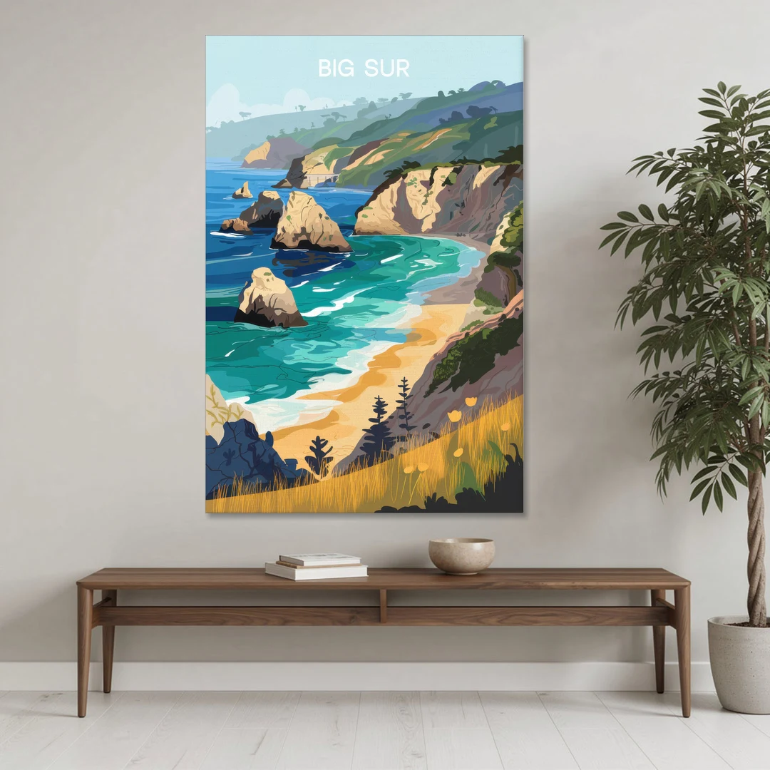 Big Sur Nature Escape - Canvas Wall Art - Coffee Table - 40x60
