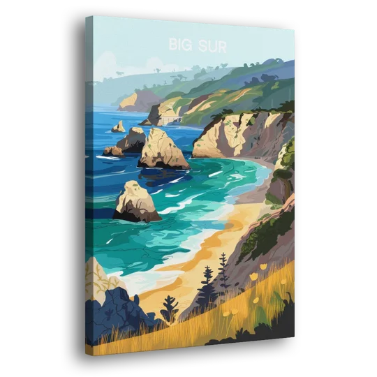 Big Sur Nature Escape - Canvas Wall Art - Side