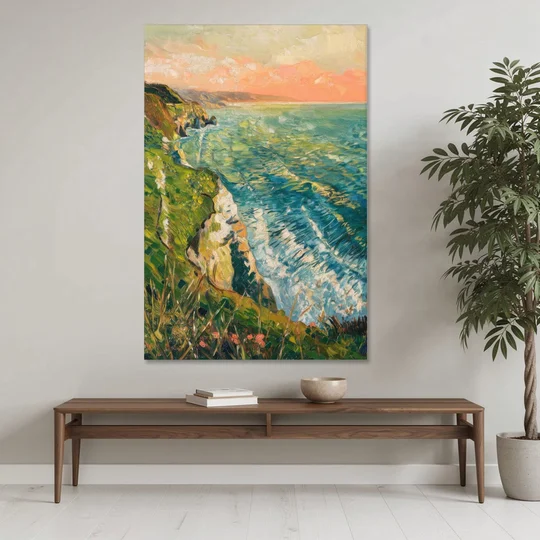 Big Sur Ocean Cliffs - Canvas Wall Art - Coffee Table - 40x60