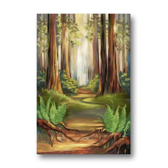 Big Sur Redwood Forest - Canvas Wall Art - Front