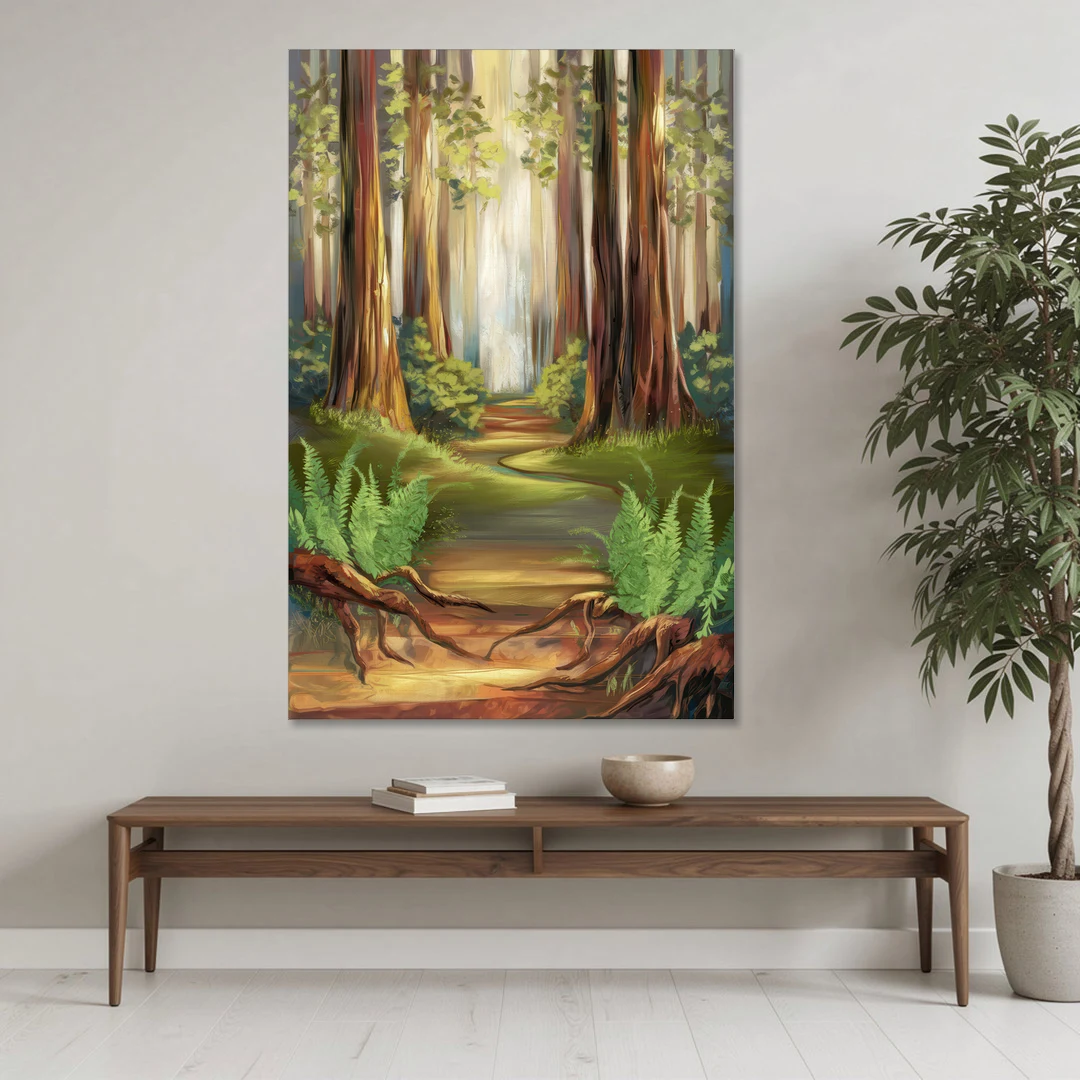 Big Sur Redwood Forest - Canvas Wall Art - Coffee Table - 40x60
