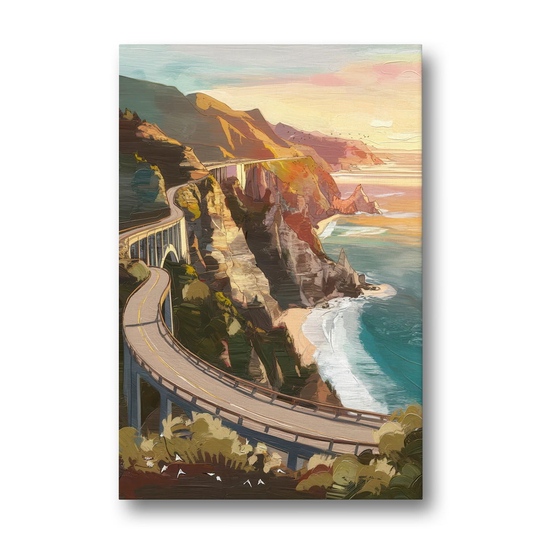 Big Sur Scenic Highway - Canvas Wall Art - Front