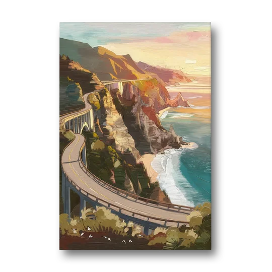 Big Sur Scenic Highway - Canvas Wall Art - Front