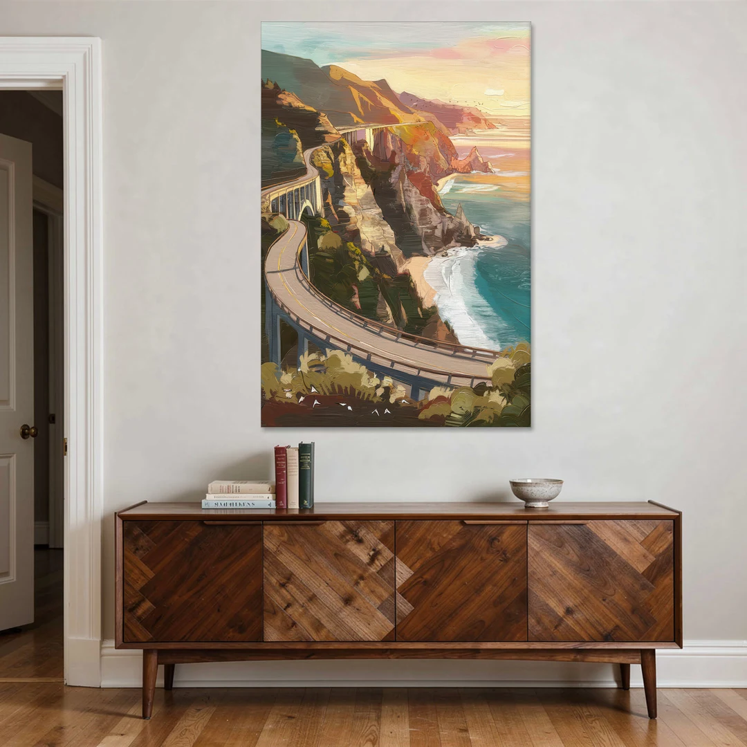 Big Sur Scenic Highway - Canvas Wall Art - Coffee Table - 40x60