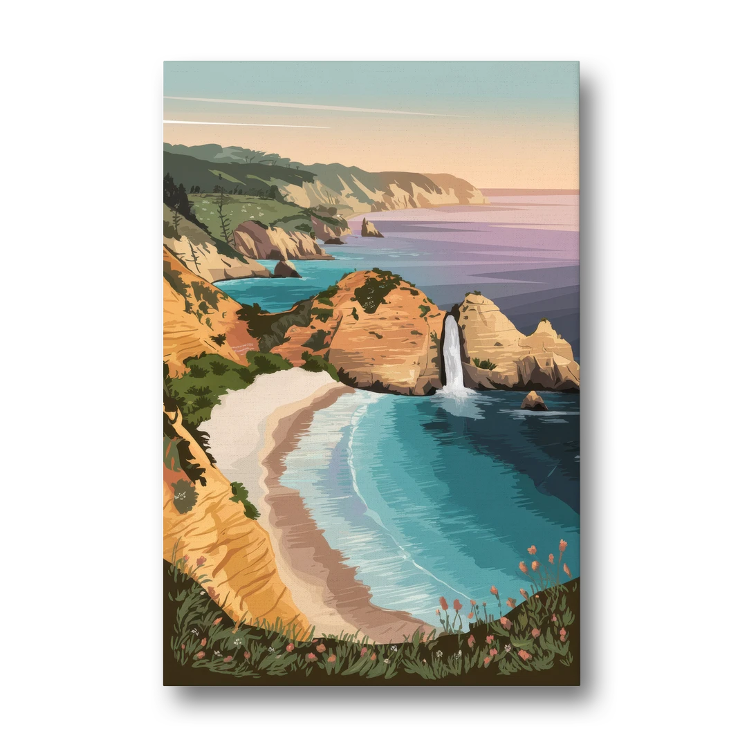 Big Sur Serene Landscape - Canvas Wall Art - Front