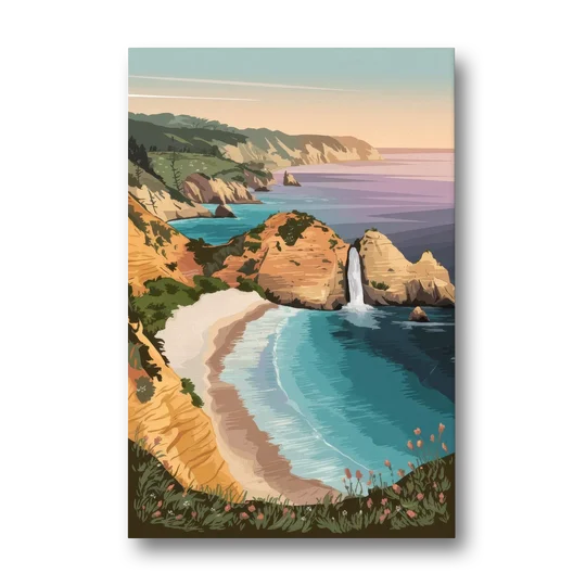 Big Sur Serene Landscape - Canvas Wall Art - Front