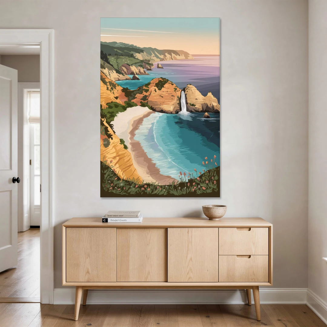 Big Sur Serene Landscape - Canvas Wall Art - Coffee Table - 40x60
