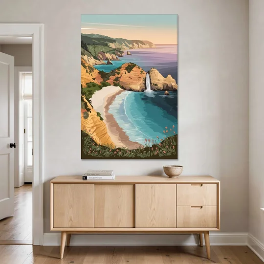 Big Sur Serene Landscape - Canvas Wall Art - Coffee Table - 40x60