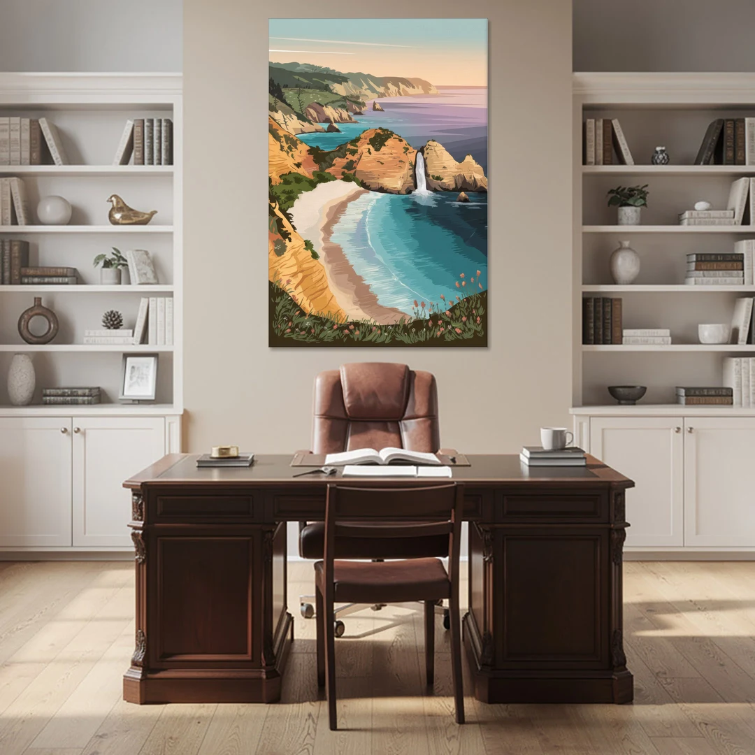 Big Sur Serene Landscape - Canvas Wall Art - Office - 40x60