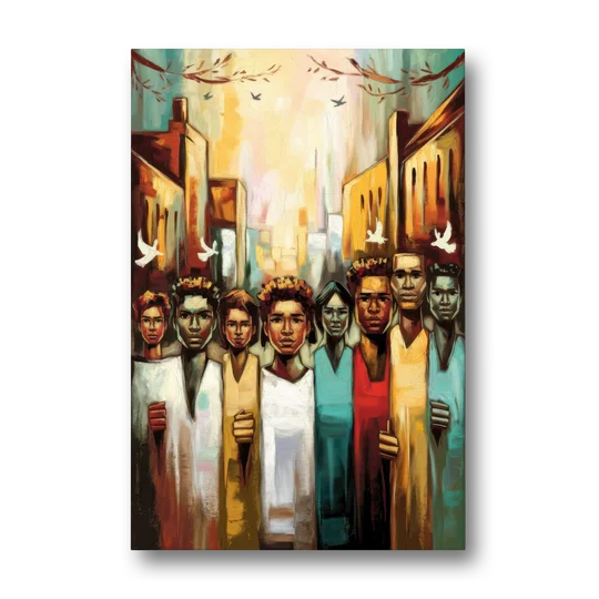 Birmingham Civil Rights District - Canvas Wall Art - Front