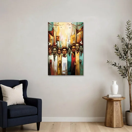 Birmingham Civil Rights District - Canvas Wall Art - Sofa - 24x36
