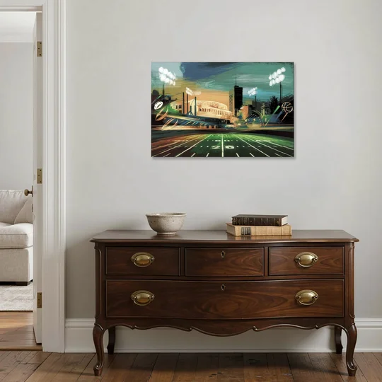 Birmingham Us Sports Teams Tribute - Canvas Wall Art - Coffee Table - 36x24
