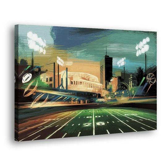 Birmingham Us Sports Teams Tribute - Canvas Wall Art - Side