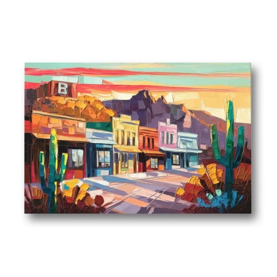 Bisbee Arizona Charm - Canvas Wall Art - Front