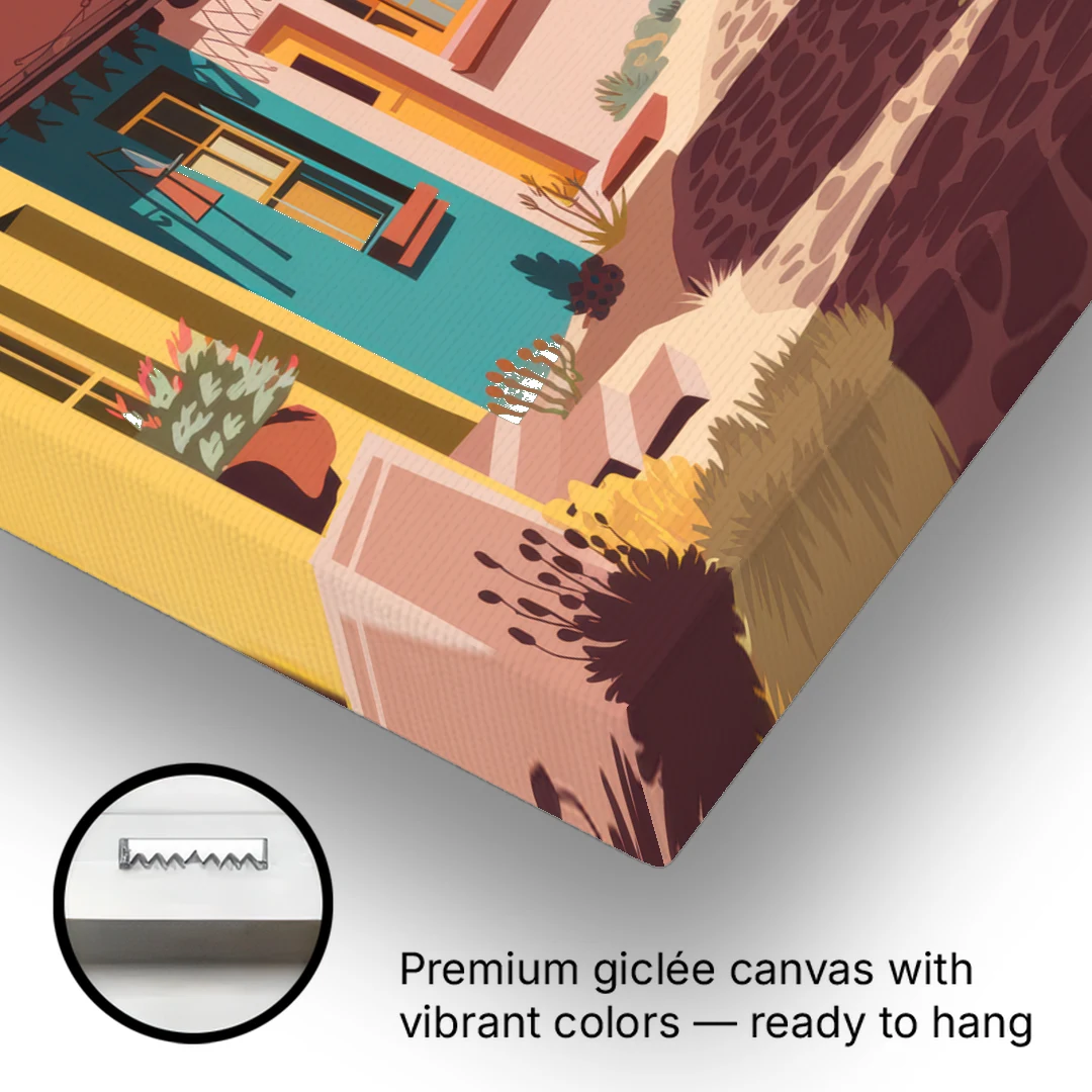 Bisbee Artistic Alleyways - Canvas Wall Art - Gallery Wrap Corner
