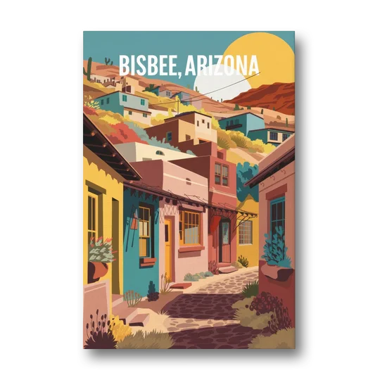 Bisbee Artistic Alleyways - Canvas Wall Art - Front