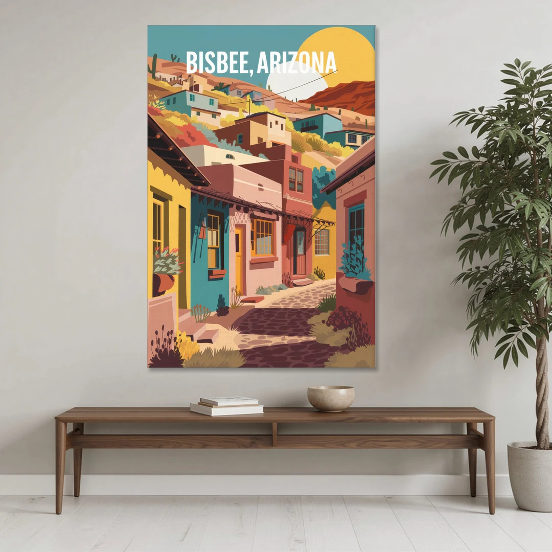 Bisbee Artistic Alleyways - Canvas Wall Art - Coffee Table - 40x60