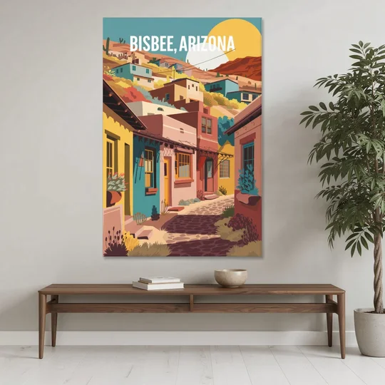 Bisbee Artistic Alleyways - Canvas Wall Art - Coffee Table - 40x60
