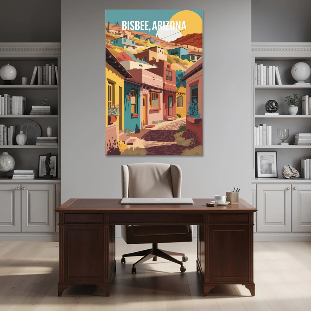Bisbee Artistic Alleyways - Canvas Wall Art - Office - 40x60