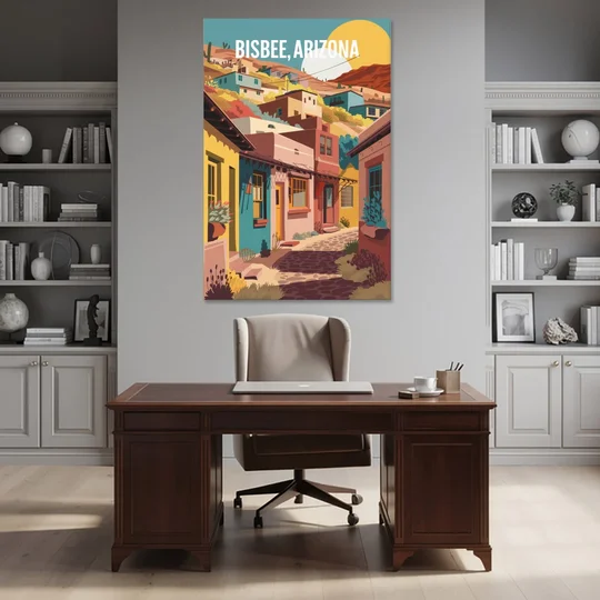 Bisbee Artistic Alleyways - Canvas Wall Art - Office - 40x60