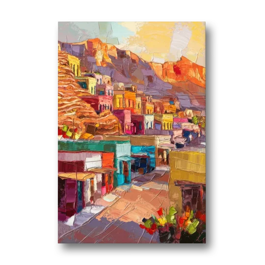Bisbee Vibrant Skyline - Canvas Wall Art - Front