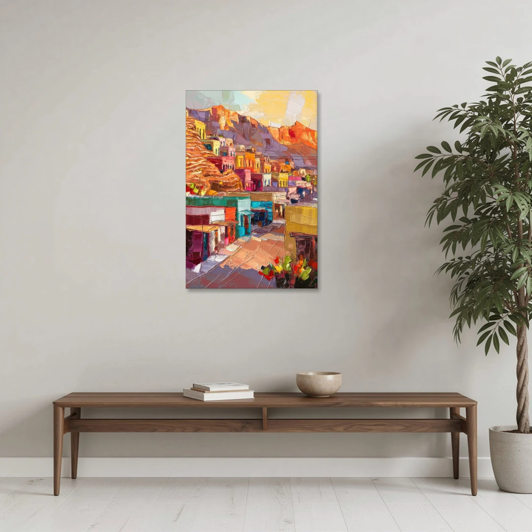 Bisbee Vibrant Skyline - Canvas Wall Art - Coffee Table - 24x36