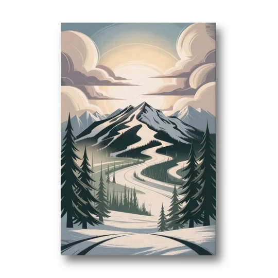Blackcomb Mountain View - Canvas Wall Art - Front