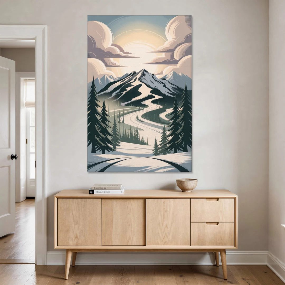 Blackcomb Mountain View - Canvas Wall Art - Coffee Table - 40x60