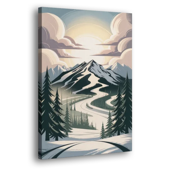 Blackcomb Mountain View - Canvas Wall Art - Side