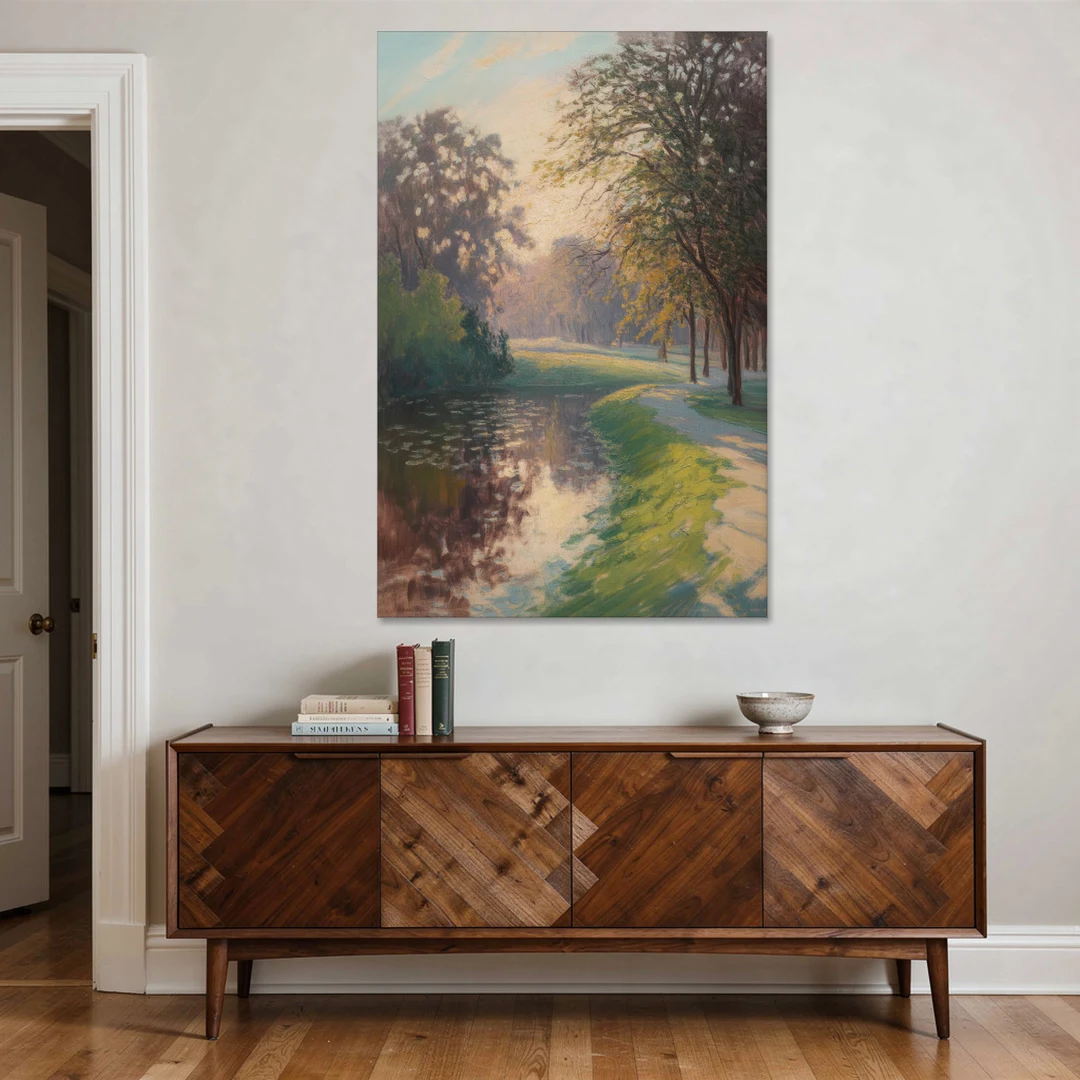Bois de la Cambre Calm - Canvas Wall Art - Coffee Table - 40x60
