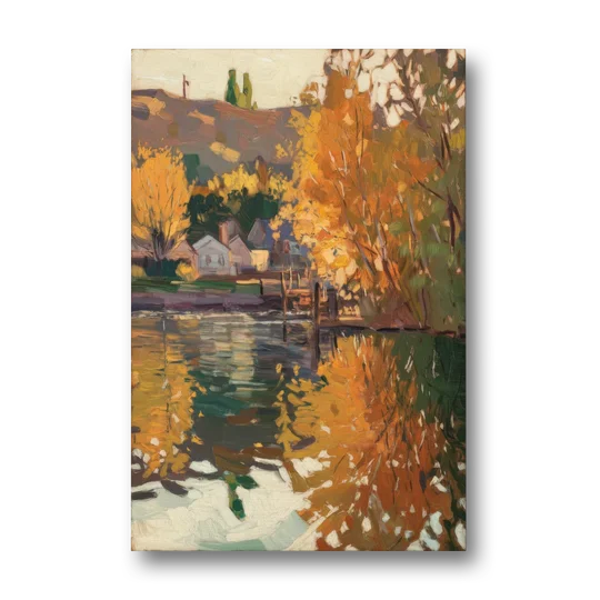Boise Riverfront Scene - Canvas Wall Art - Front