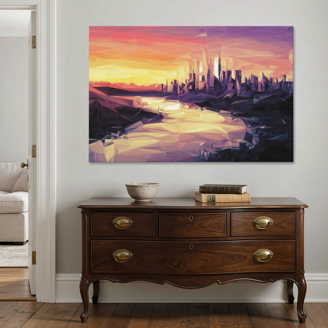 Boise Sunset Serenity - Canvas Wall Art - Coffee Table - 60x40