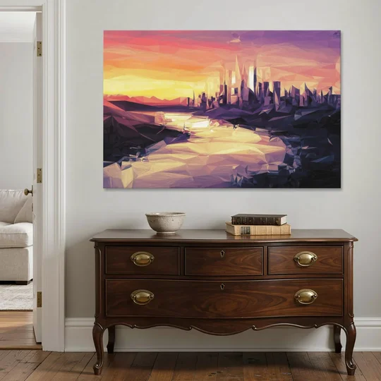 Boise Sunset Serenity - Canvas Wall Art - Coffee Table - 60x40