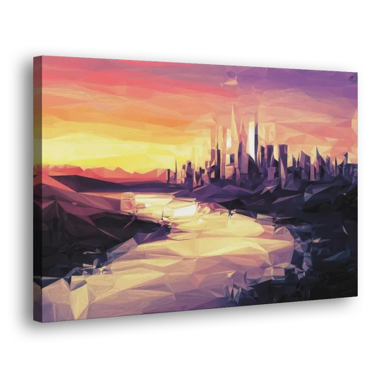 Boise Sunset Serenity - Canvas Wall Art - Side