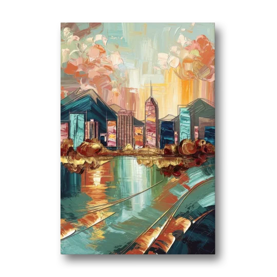 Boise Urban Elegance - Canvas Wall Art - Front