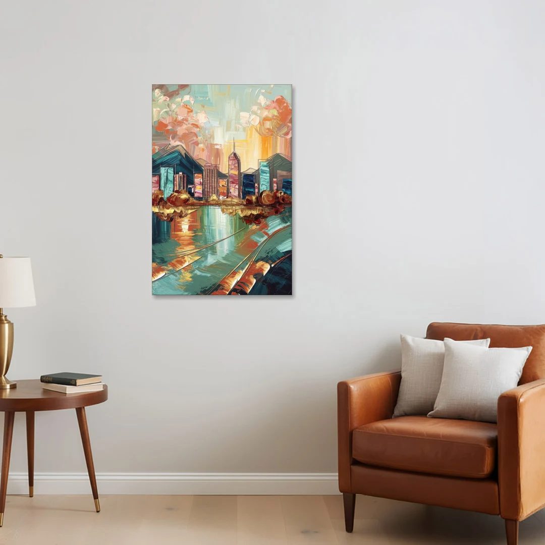 Boise Urban Elegance - Canvas Wall Art - Sofa - 24x36