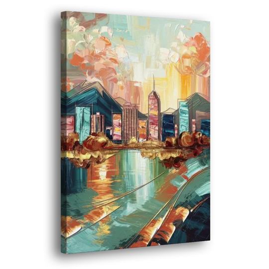 Boise Urban Elegance - Canvas Wall Art - Side