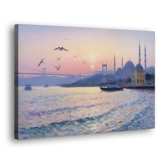 Bosphorus Sunrise - Canvas Wall Art - Side