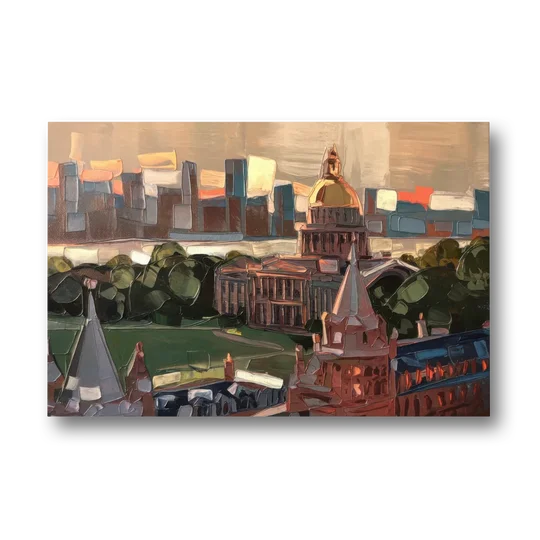 Boston Architectural Beauty - Canvas Wall Art - Front